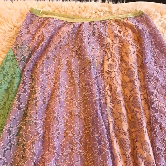 ❌SOLD❌ NEW Free People Color Me Lace Sheer Maxi - Picture 4 of 6